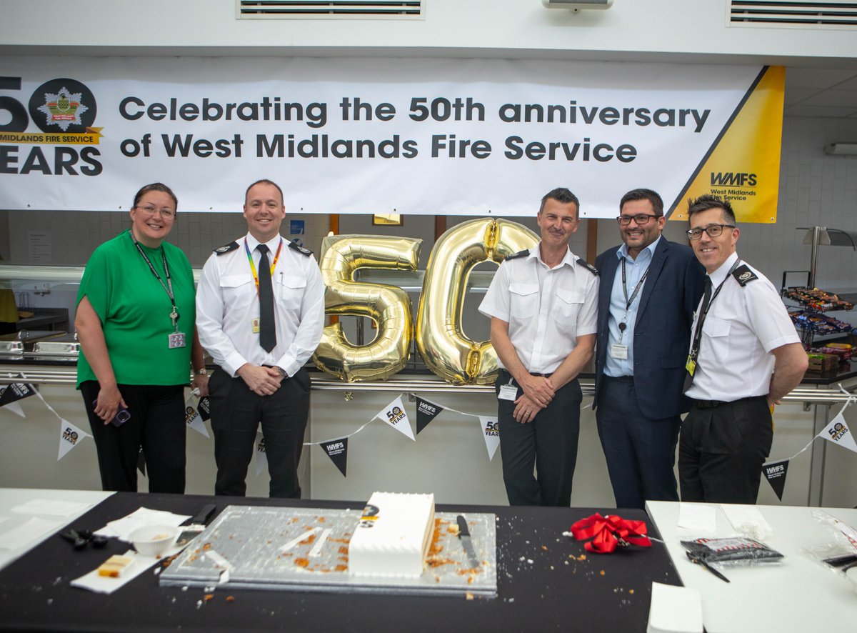 🎉 West Midlands Fire Service turns 50 years old! 🎉 The Local Government Act 1972 took effect in April 1974, and WMFS was created from numerous brigades across our region. Further celebrations are planned at our 50th anniversary open days this summer. #WeAreWMFS