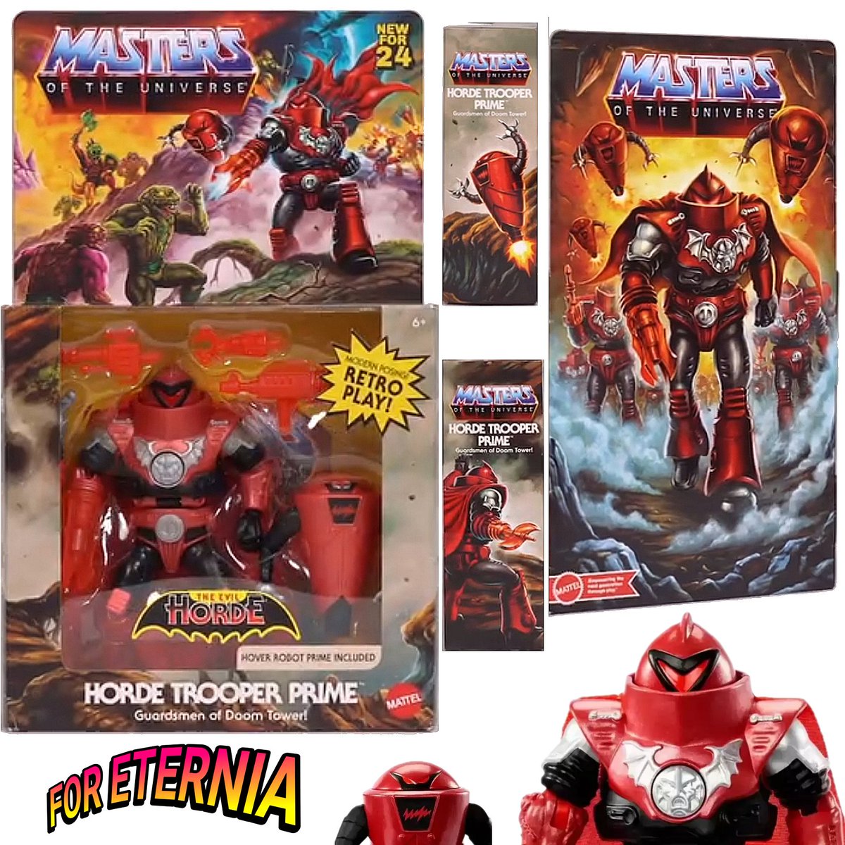 A look at the packaging & artwork for the upcoming Masters of the Universe: Origins HORDE TROOPER PRIME figure with artwork by Francisco Etchart 🎨 and courtesy of packaging designer Roy Juarez. (Reportedly a Walmart Exclusive). #MastersoftheUniverse #Motu #MotuOrigins