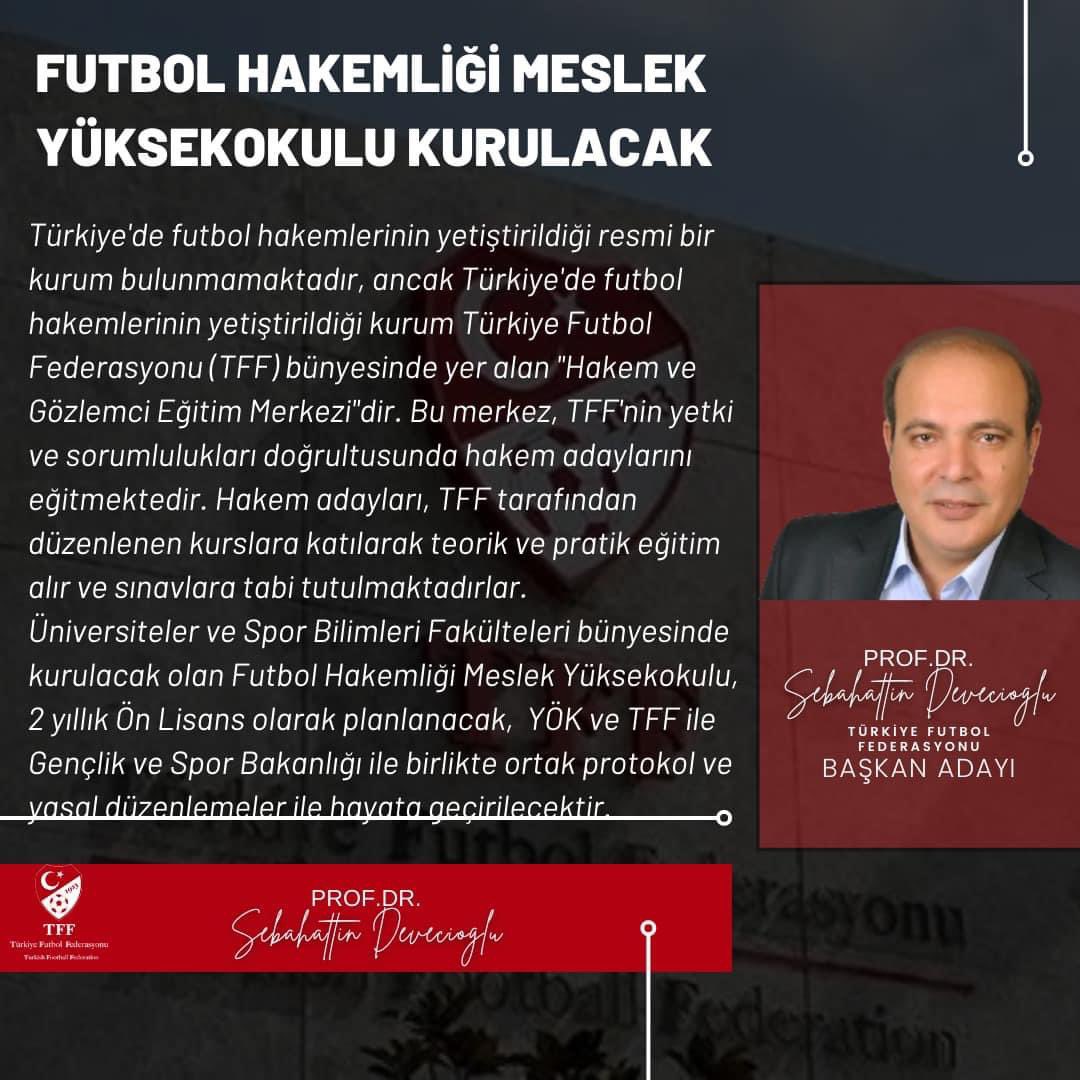 TFF SESİMİZİ DUYMAYA DEVAM EDİYOR ‼️. “Futbol Hakemliği Meslek Yüksekokulu Kurulacak: ” PROJEMİZ HAYATA GEÇİYOR futbolekonomi.com/index.php/habe… TFF Hakem Akademisi ile 5 üniversite arasında iş birliği protokolü imzalandı aa.com.tr/tr/futbol/tff-… @TFF_Org #TFF🇹🇷