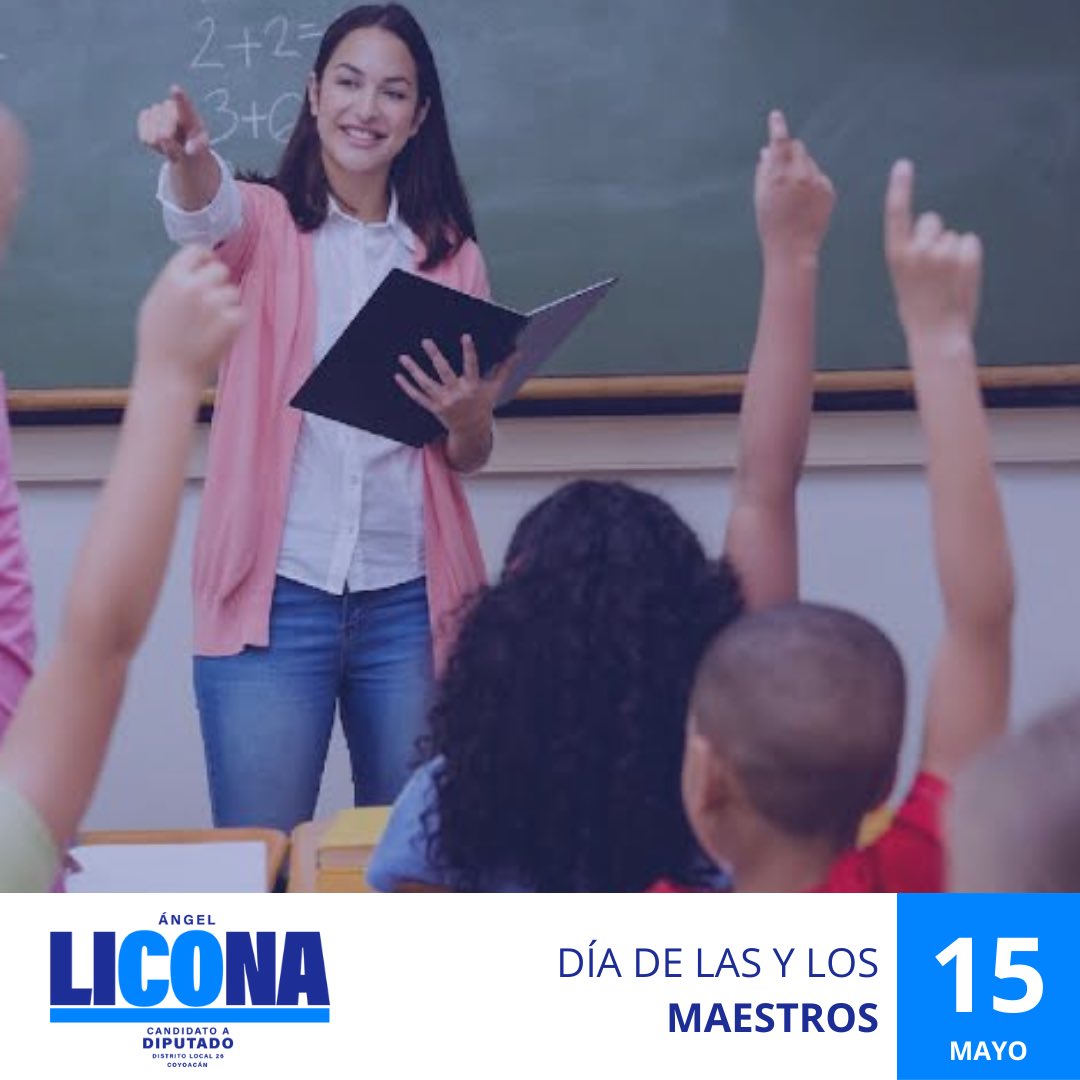 En el día de las y los maestros, celebremos a aquellos que iluminan mentes y transforman vidas con su dedicación y pasión por la enseñanza.

 ¡Feliz día de las y los maestros!

#ElCambioViene #LegislemosJuntos #VotaPAN 🗳️🔵