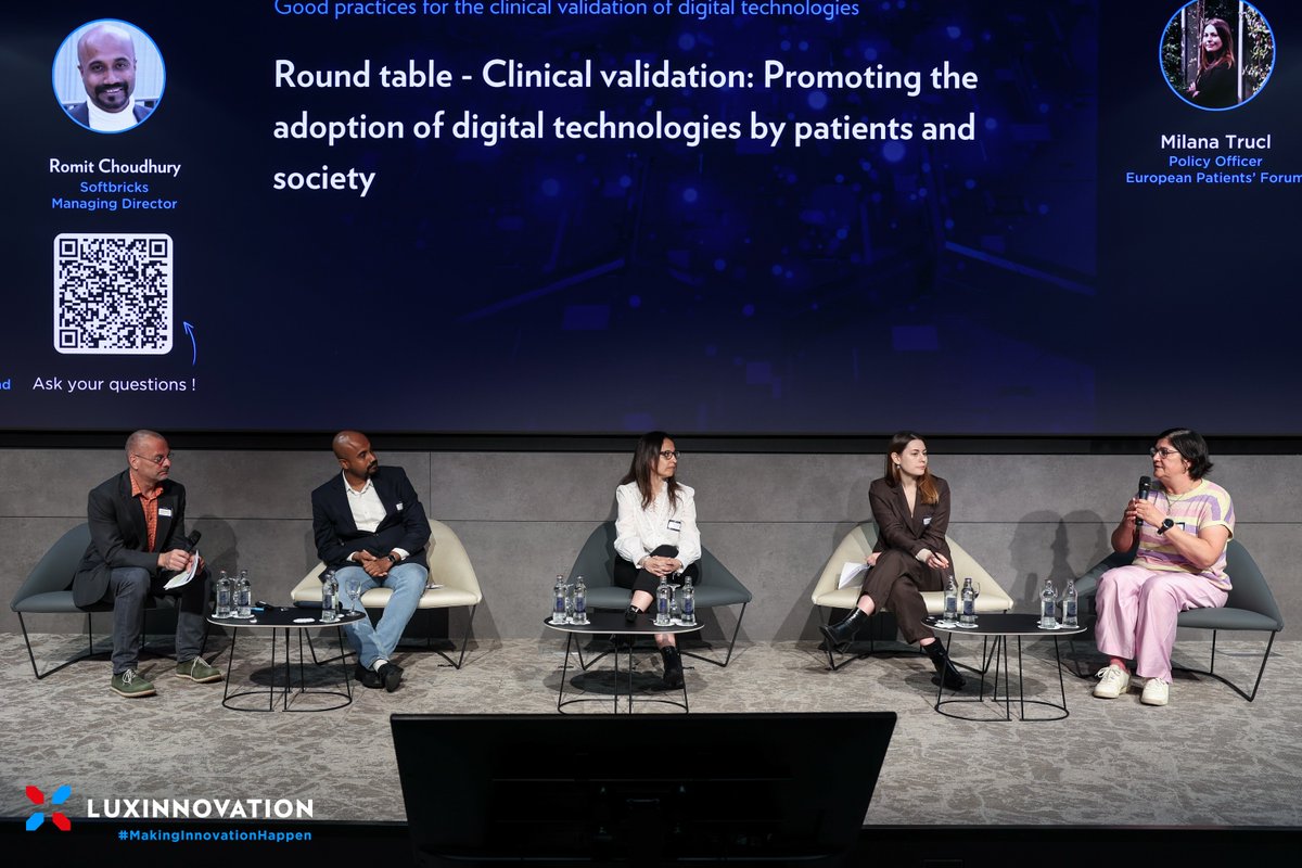 🗓️Today Milana Trucl, Policy Officer at EPF attended the European Digital HealthTech Conference, organised by Luxinnovation. During her intervention, she discussed how patient involvement can shape the future of healthcare and steer innovation towards more equitable outcomes.