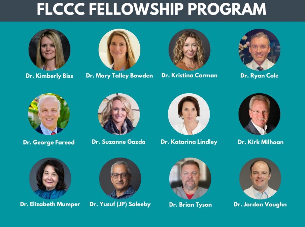 Veritas Honored to be named a Senior Fellow of the FLCCC @Covid19Critical and to join forces with its courageous leaders @PierreKory @joevaron Dr. Kimberly Biss @docbiss, Dr. Mary Talley Bowden @MdBreathe, Dr. @kristina_carman, Dr. Ryan Cole @drcole12, Dr. Suzanne Gazda