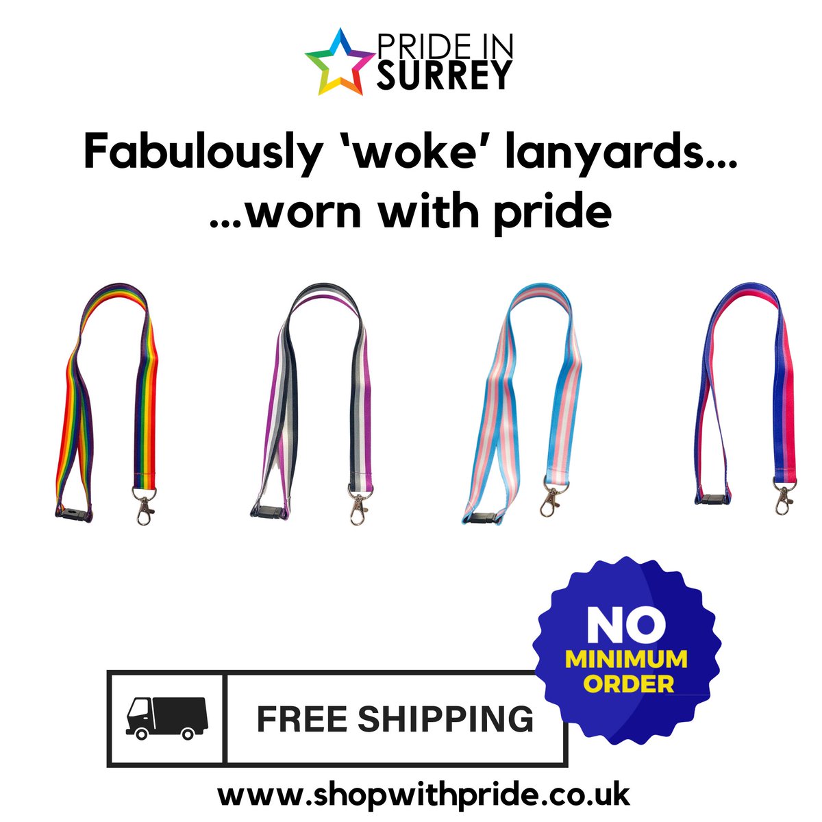 In response to the government’s crusade against rainbow lanyards, why not get your own! (other flags also available) ➡️ shopwithpride.co.uk