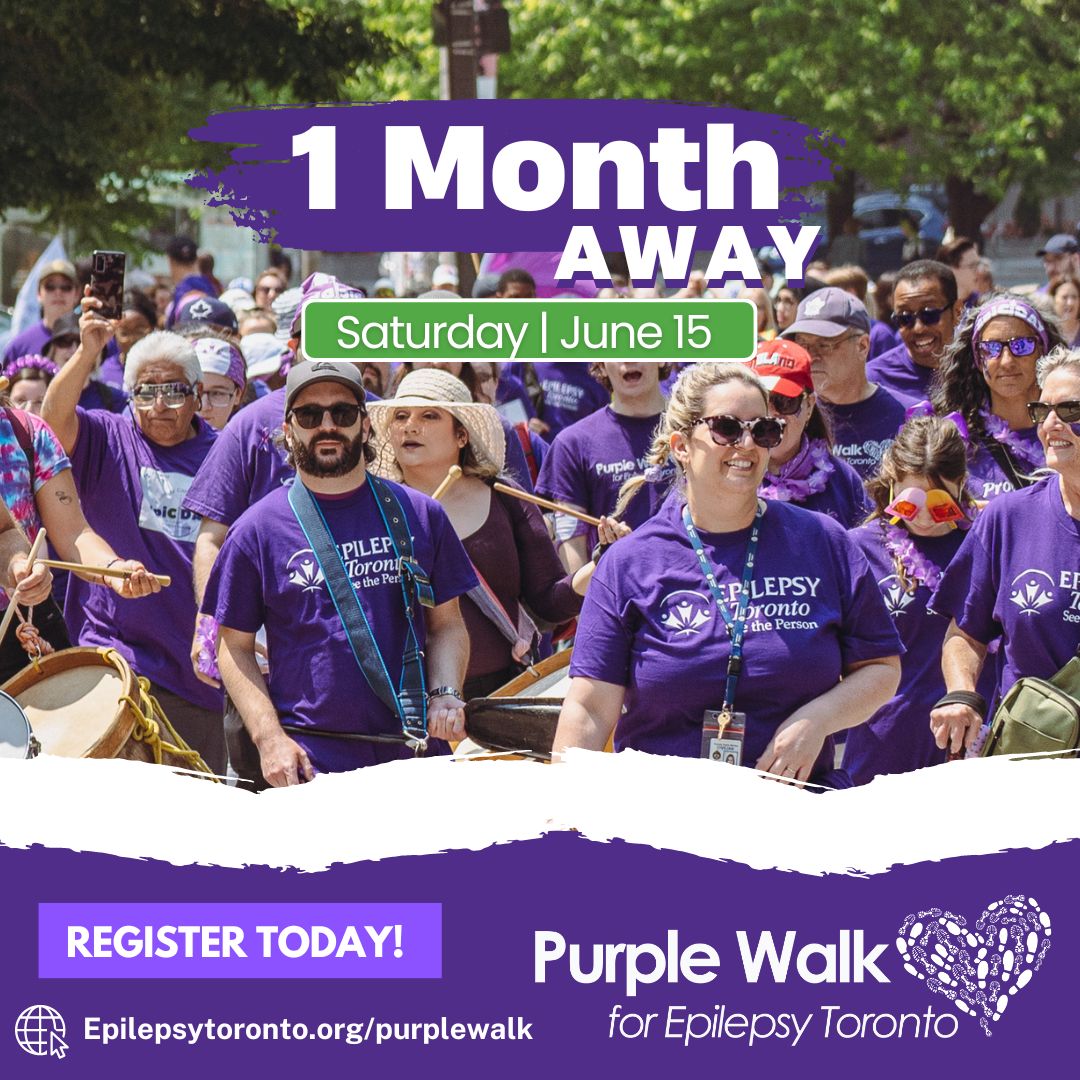 Only one month left until the Purple Walk! We can't wait to see everyone there – but first, make sure to register today! Let's walk together for Epilepsy Awareness! 💜 
canadahelps.org/en/charities/e…