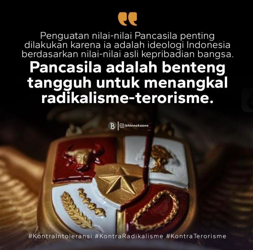 Pancasila adalah benteng tangguh untuk menangkal radikalisme-terorisme.

#tolakintoleransi #tolakterorisme #Wordle #pancasila