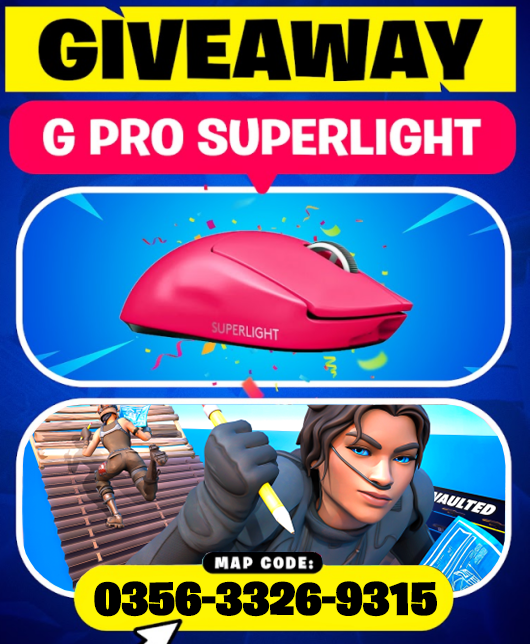 1v1 BUILD FIGHTS [CHARYY]

Giving away:

1x Logitech PRO X SUPERLIGHT

Like & Retweet, Tag 2 Friends, and Comment Proof of Favoriting the map 👀

Code: 0356-3326-9315 ♥️