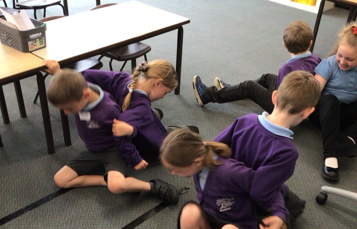 😂😂😂In Team Hedgehog we did a trust exercise in PSHE - we needed to work together to stand up and sit down while back to back with arms linked. It was very tricky but lots of fun! @eboractrust