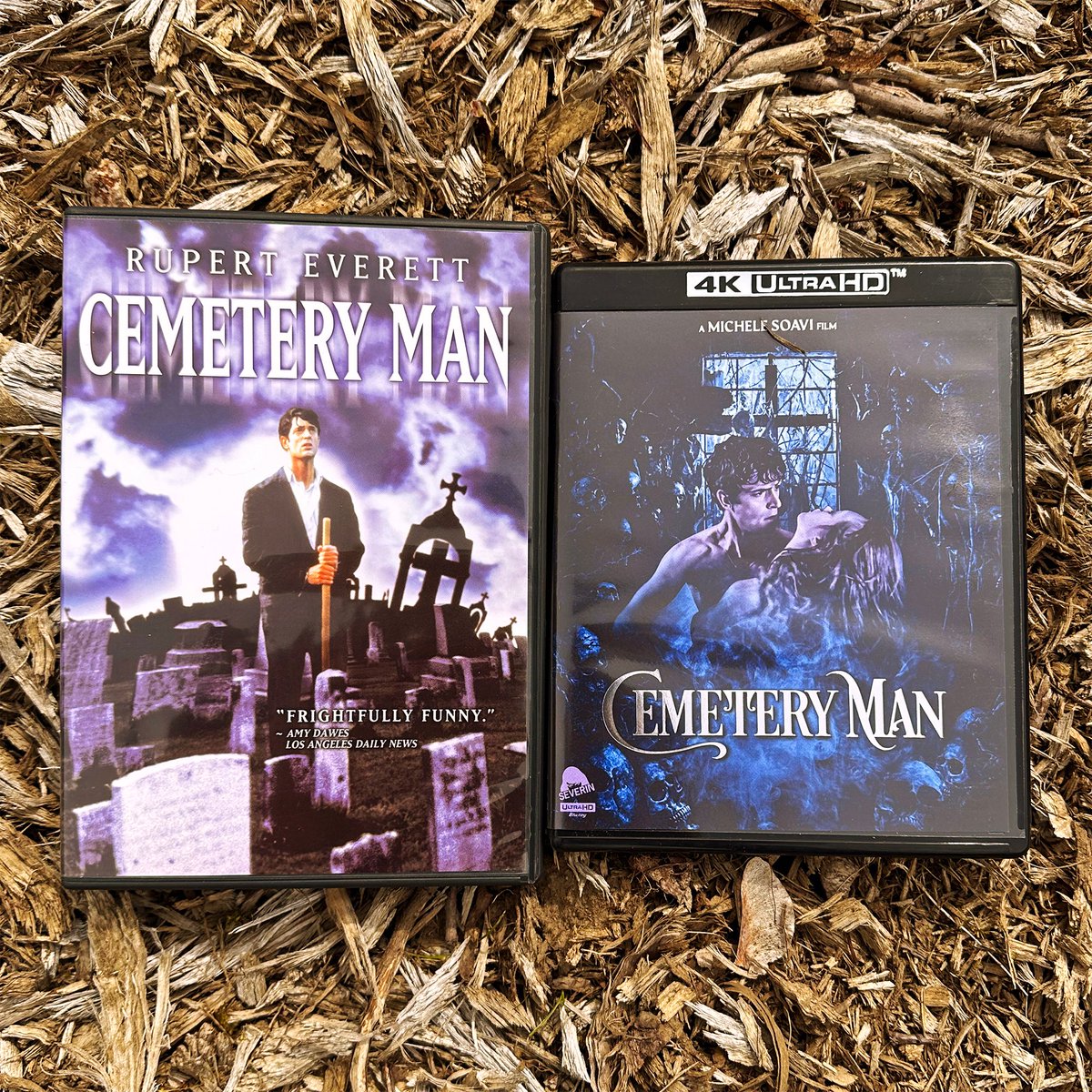 Happy to upgrade my old Anchor Bay DVD of the criminally underrated Cemetery Man to @SeverinFilms's ravishing 4K UHD.