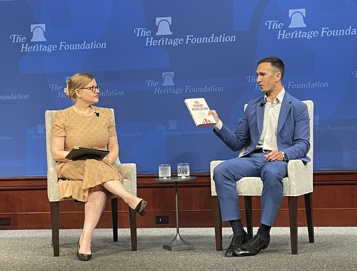 At @Heritage, @DeAngelisCorey is describing how the short-term hyper-partisan strategy of winning on school choice in red states will lead to a bipartisan strategy that succeeds in blue states. It’s detailed in chapter 4 of “The Parent Revolution.”