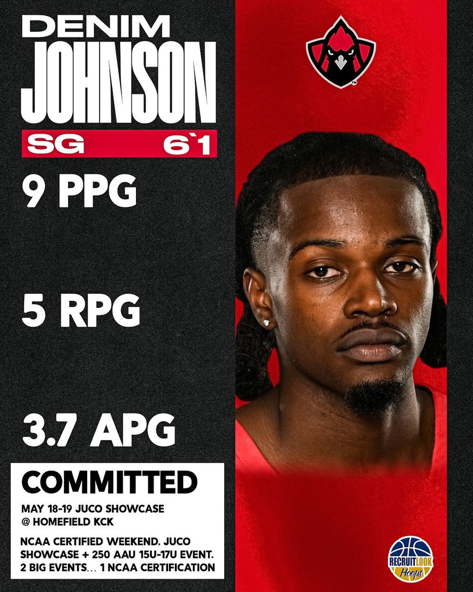 Denim Johnson | Three level scoring guard who has shown versatility as a lock down defender who can create for hisself or others. Great percentages on his shooting splits. May 17-19 | NCAA Certified Event Weekend! #RLHoops Coaches Link: recruitlook.com/recruitlook-ho…