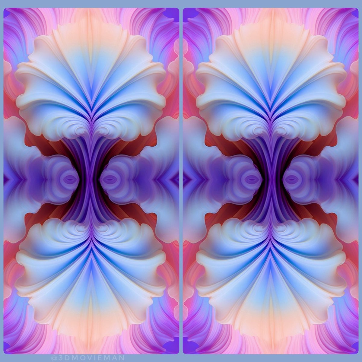 Pastel seashell #stereoscopic #AIart #stereoscopy #midjourneyart #digitalart #synthography #3dart