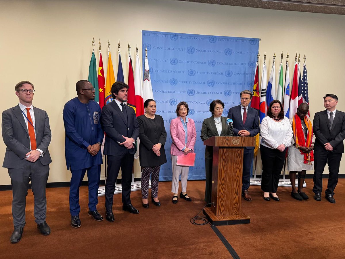 Guyana joined the State Parties to the #RomeStatute of the @IntlCrimCourt at a Press Stakeout, where Japan & Switzerland delivered a statement reconfirming unwavering support for the Court & the commitment to uphold & defend the principles & values enshrined in the Rome Statute