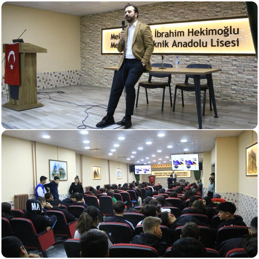 Konya’nın önemli eğitim kurumlarından olan Hekimoğlu Anadolu Meslek Lisesinin davetlisi olarak katıldığım Kariyer Günleri programında geleceğin meslek mensupları ile bir araya geldik.