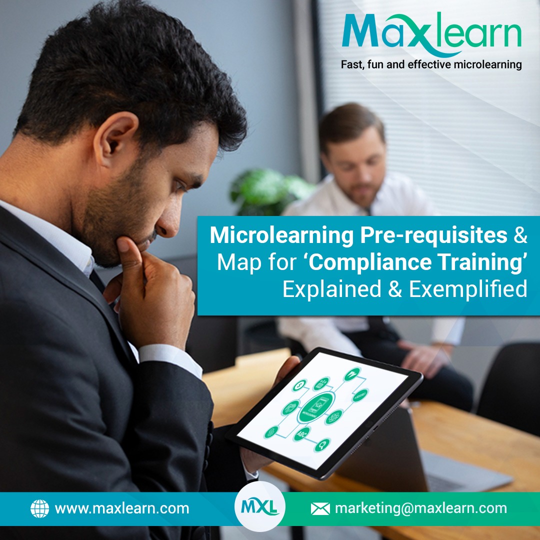 Microlearning helps deliver highly effective Compliance training. Say good-bye to negative publicity, costly lawsuits & penalties! Click here for more... maxlearn.com/.../microlearn…

#complaincetraining #microlearningmap #Microlearning