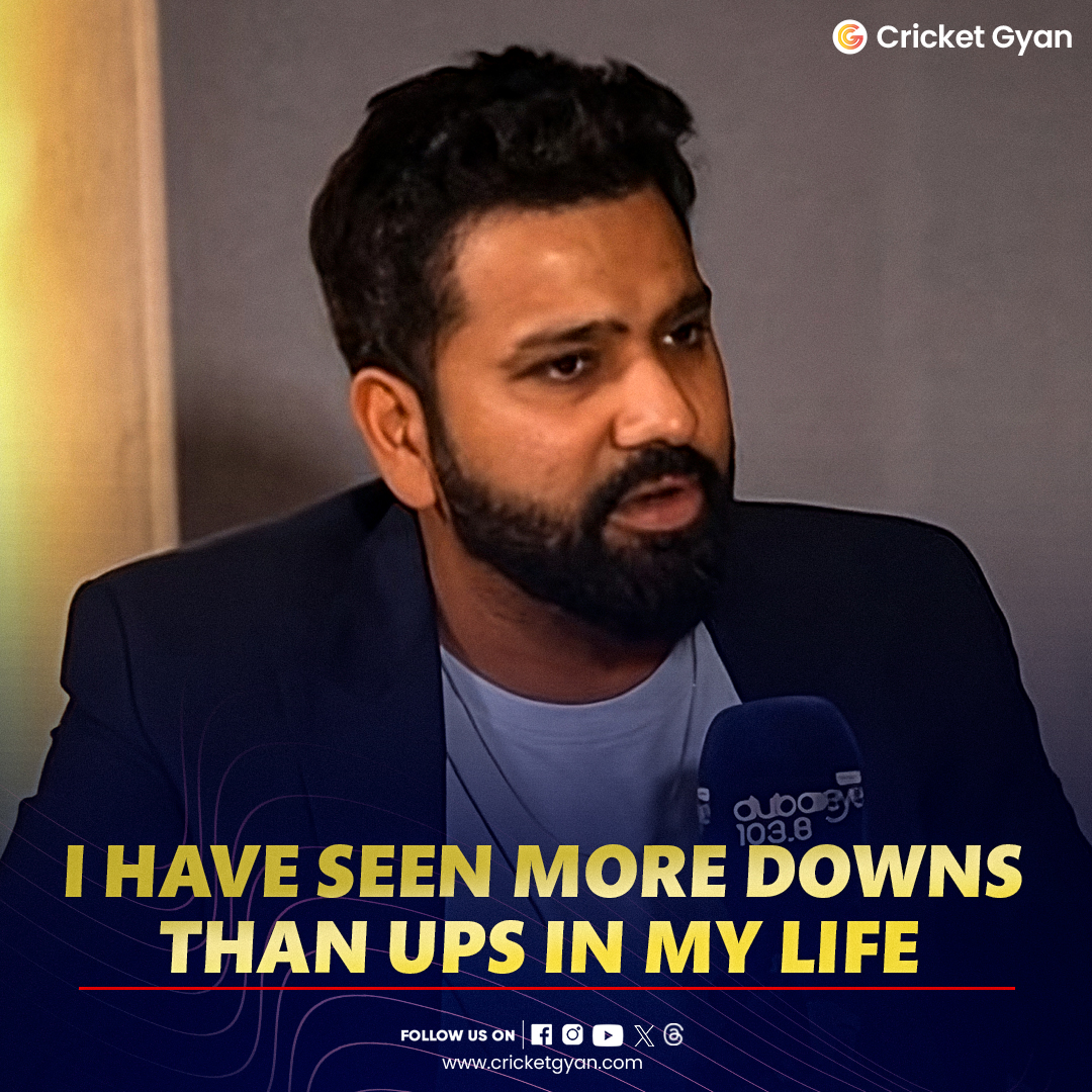 Indian captain Rohit Sharma said - 'I have seen more downs than ups in my life, and the human and person I am today is because of what I have seen in the past, and in the downs' . . #T20WC2024 #T20Cricket #rohitsharma #T20WorldCup2024 #cricketer #cricket #cricketupdates