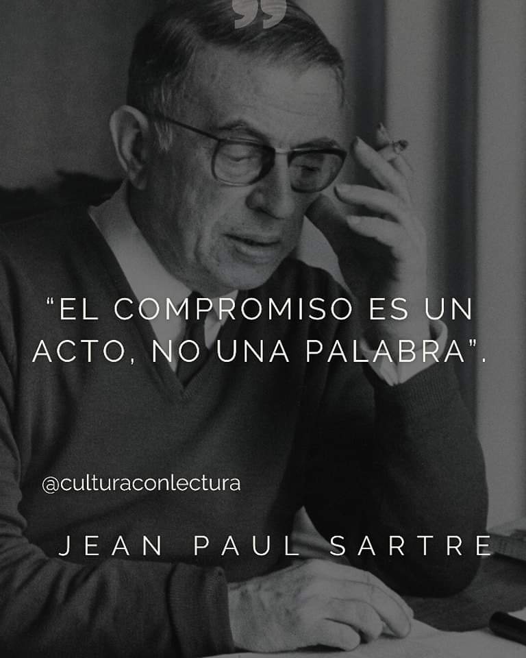 Frase Sartre vía @HannaArranz