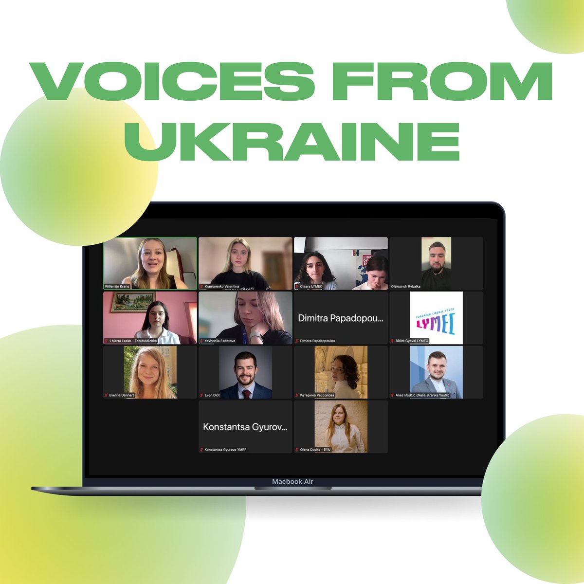 Members of #ZeMolodizhka joined the seventh Voices from Ukraine event This online session was devoted to the study of the current dynamics of support for #Ukraine in the Western world