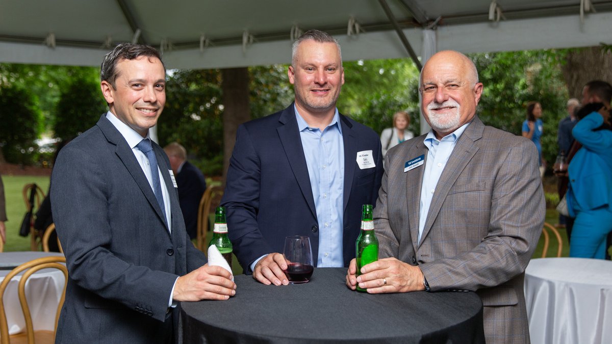 Caught up with colleagues at a recent NC Chamber reception. Pictured here, from left: Kevin Vallecorsa, PE – Director of Engineering for Grid Solutions at Siemens Energy; Wooten President Gary Hartong, PE; and Wooten Client Representative Jim Smith, PE.

#NC #Engineering #AEC