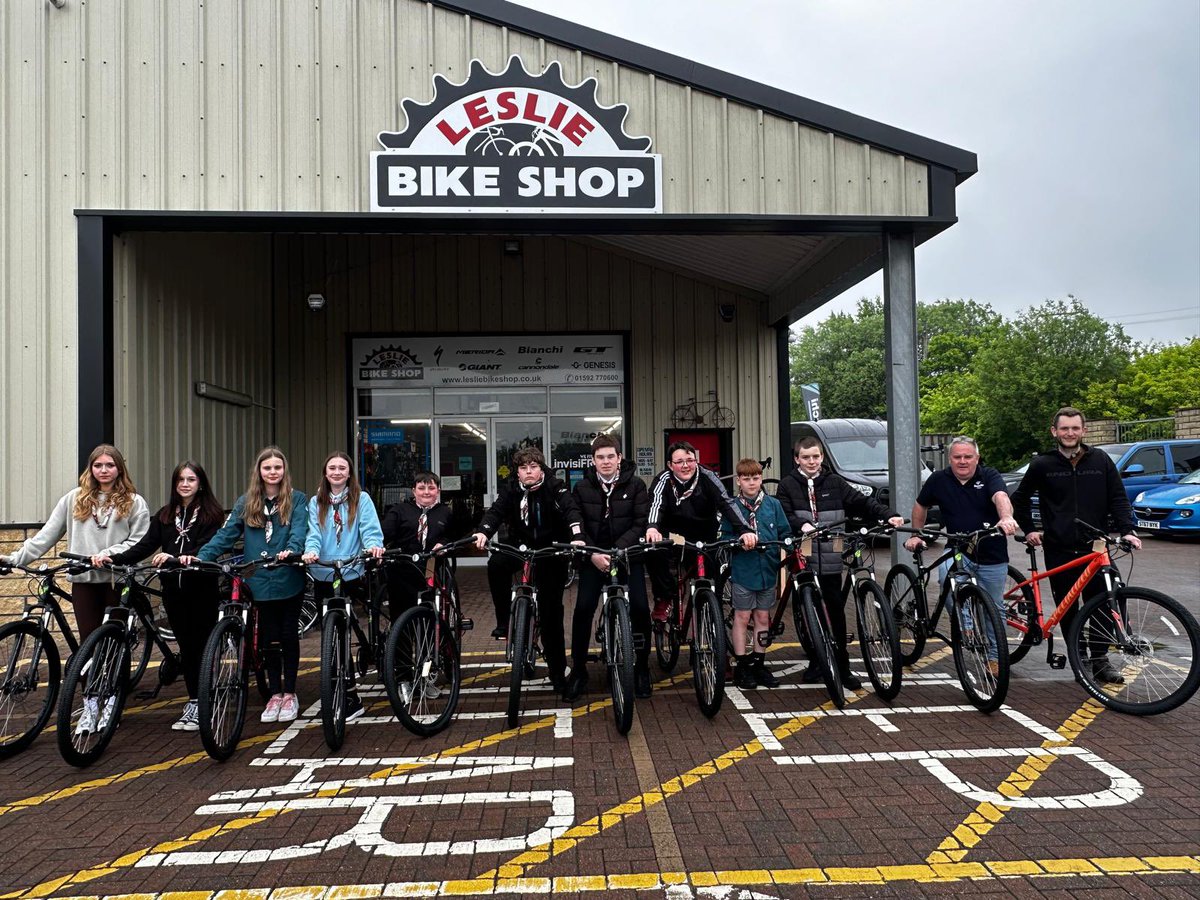A massive thank you to Edinburgh Airport for awarding the 46th the grant money and Bryan, his amazing team at Leslie Bike Shop for supplying and putting together 12 amazing GT Aggressor Mountain Bikes. 
<a href="/RosythScouts/">Rosyth Scouts</a> <a href="/ScoutsScotland/">Scouts Scotland</a> 
<a href="/LeslieBikeShop/">LeslieBikeShop</a> <a href="/EDI_Airport/">Edinburgh Airport</a> 
<a href="/CowdenbeathCC/">CowdenbeathCommunityCouncil</a>