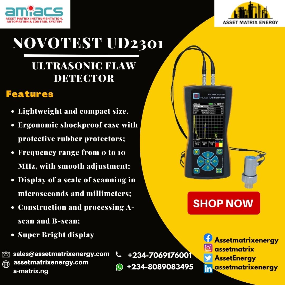 Ultrasonic Flaw Detector is a powerful, ergonomic, portable device that has all the functions of a general industrial ultrasonic flaw detectors and can be used in laboratories and workshops, and is perfect for field use. For more inquires! sales@assetmatrixenergy.com