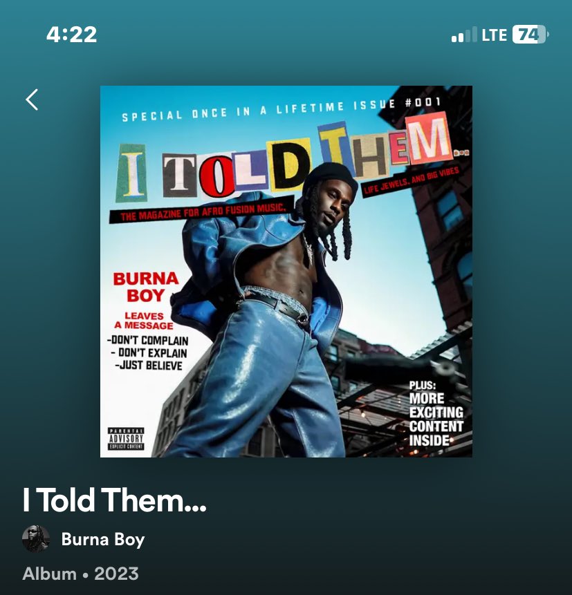 Burna Boy - I TOLD THEM.