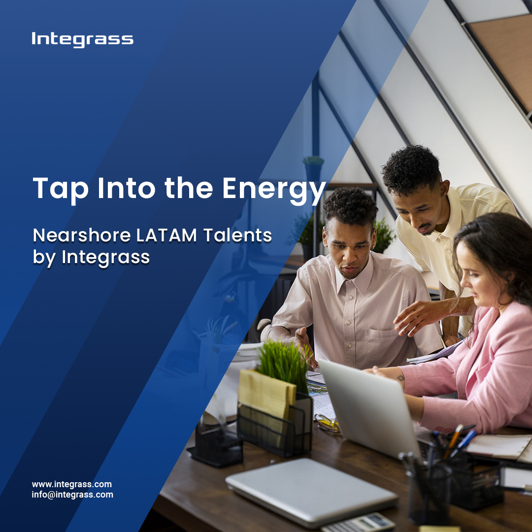 Tap into the energy of Nearshore LATAM Talents by Integrass! Discover a diverse talent pool eager to tackle your project challenges
Whether it's software development, graphic design, or business consulting, our experts are ready to infuse your projects with innovation and drive