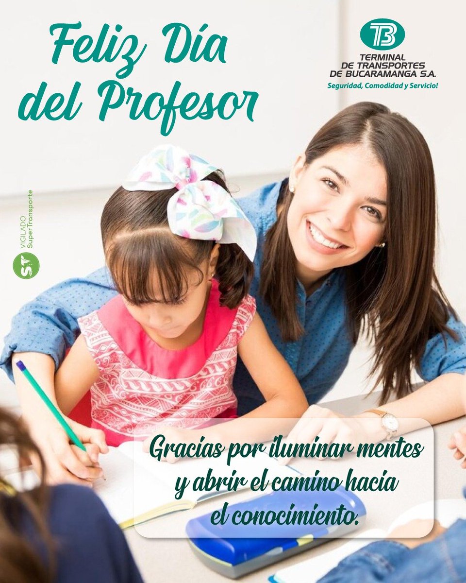 Terminaldt's tweet photo. Feliz día a todos aquellos, que abren mentes y tocan corazones.
.
#FelizdíadelMaestro #díadelprofesor #DíaDelProfe #TerminalBucaramanga #terminaldetransporte #SuperTransporte https://t.co/9zjOC5Bp7E