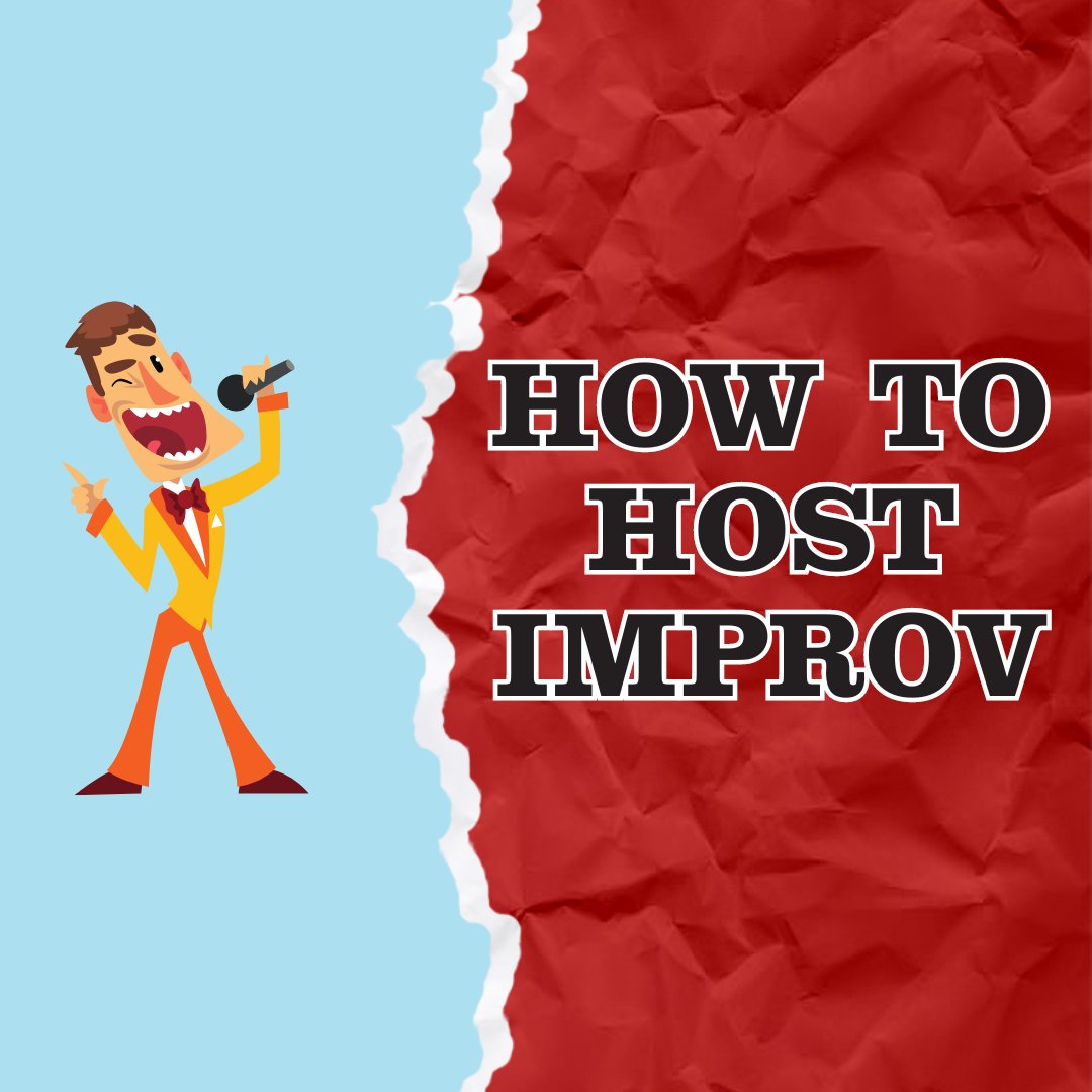 BitImprov's tweet image. Hosting improv is a skill. Learn how to be better at it. There are only a few days left to sign up to this wonderful workshop taught by Mike Devine! #improvclass #learnimprov