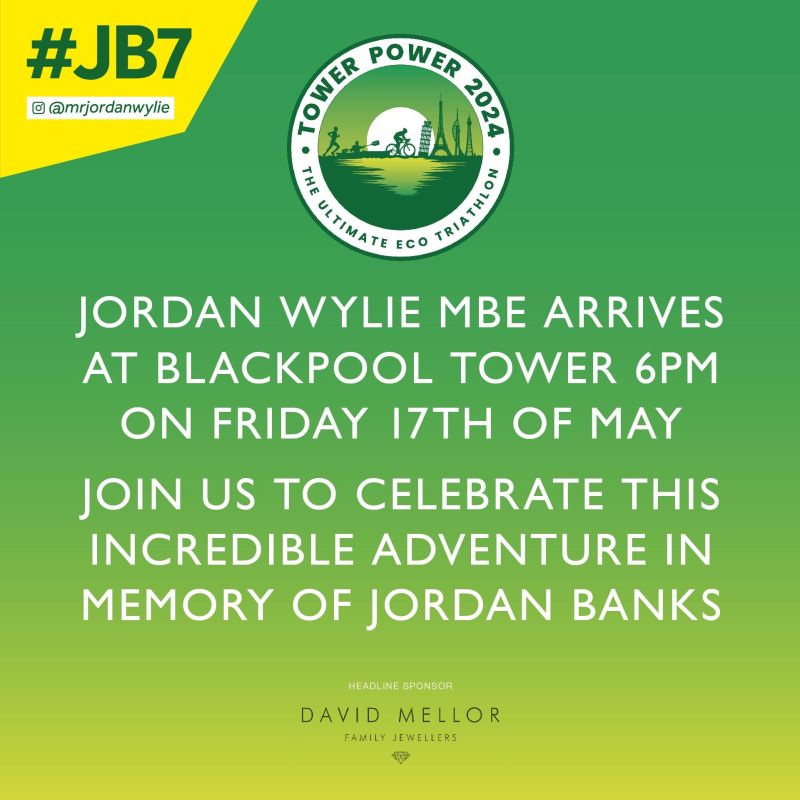 There's still time to support Jordan Wylie MBE on his Tower Power challenge, an eco-triathlon on a wooden bike from Pisa Tower to Blackpool Tower via The Eiffel Tower. Support Jorday today: justgiving.com/page/towerpowe…