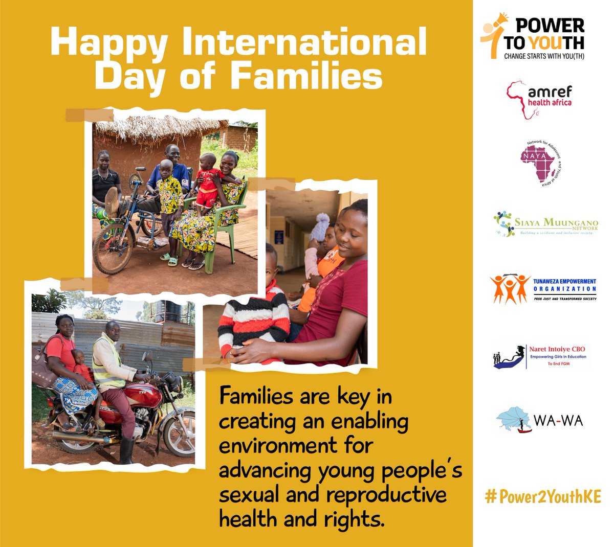 ✨Happy International #DayofFamilies When young people don’t feel connected to home, family, & school, they may become involved in activities that put their health at risk. ✅Families can help young people make healthy decisions including decisions around practicing safer sex.