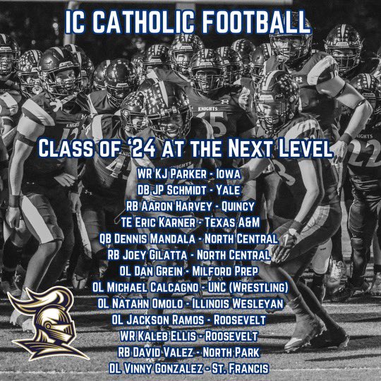 Our Class of 2024. Good luck men! #KnightsAtTheNextLevel