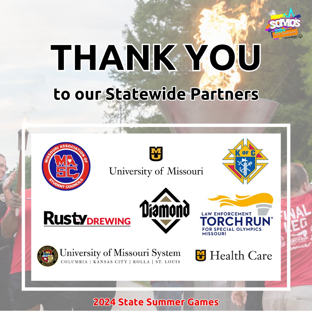 As we gear up for the State Summer Games this weekend, we want to extend a huge THANK YOU to all our incredible Statewide Partners! Your support fuels the excitement, anticipation, and inclusion that make these games so special. We couldn't do it without you!