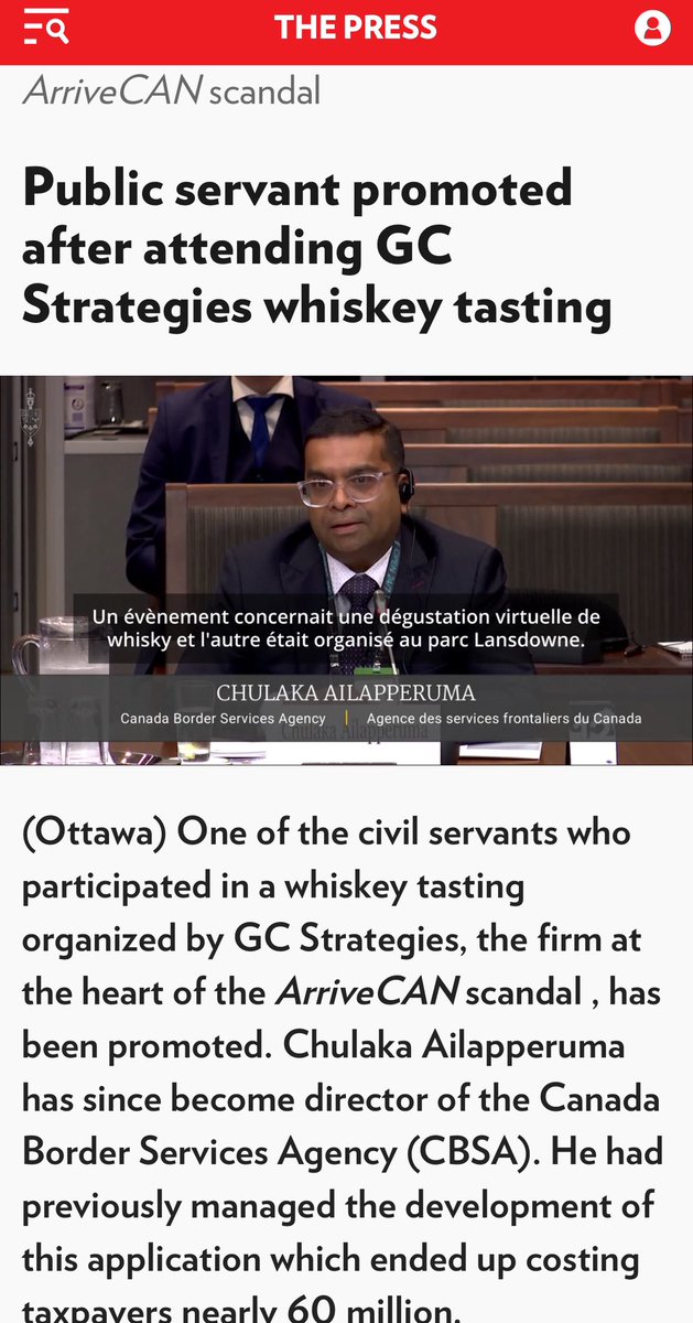 In Justin Trudeau’s government taking free booze and dinners got his ArriveScam official a promotion and a $20 million taxpayer handout for ArriveScam middlemen GC Strategies. No wonder Canadians are demanding accountability for Trudeau’s costly corruption.