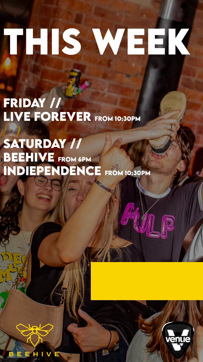 Big weekend ahead

thevenuenightclub.co.uk/indie-events-m…