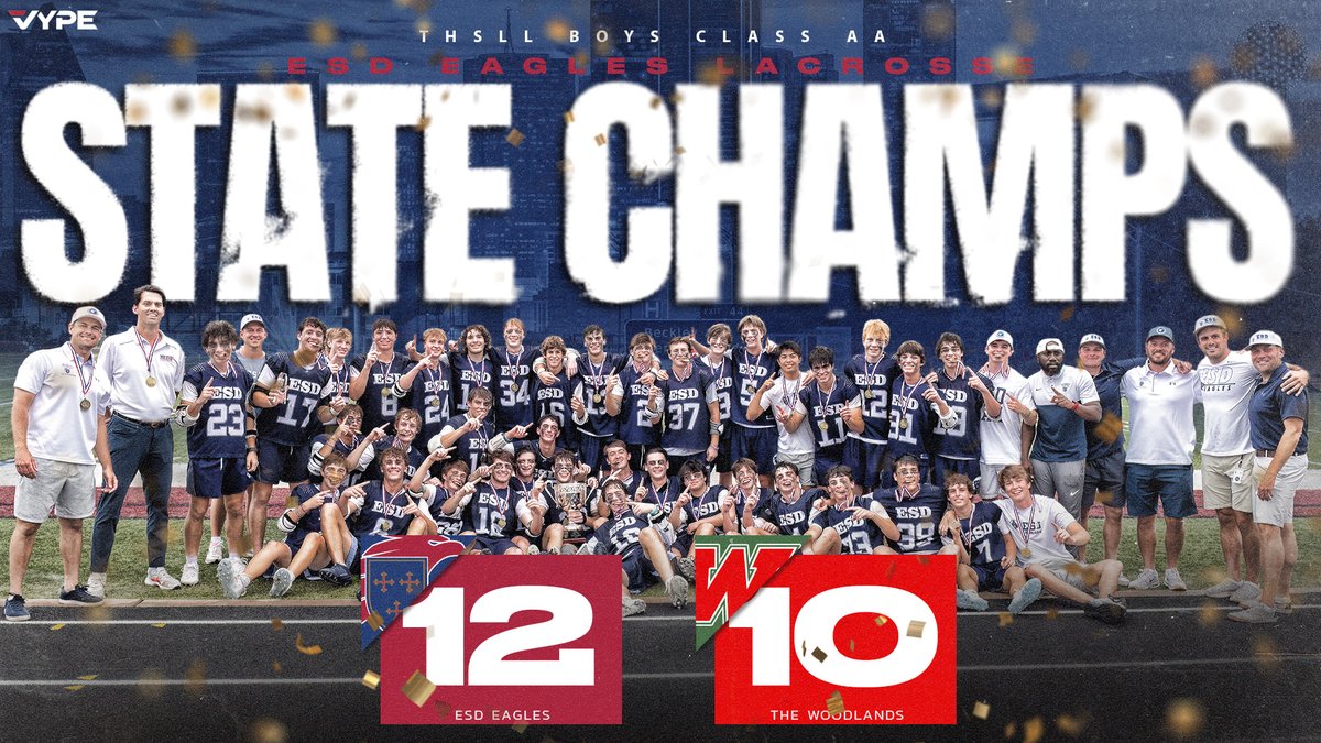 VYPE DFW (@vypedfw) on Twitter photo Sean Browne and Josh Logan shine in Episcopal School of Dallas' state championship victory over The Woodlands. <a href="/CoachSothoron/">Jay Sothoron</a> remarks on the successful season in an exclusive interview with VYPE!
READ: vype.com/Texas/DFW/esd-…
#txhslax #txhslacrosse <a href="/esdwlax/">ESD Lacrosse 🦅</a> <a href="/ESDLAX/">Episcopal Dallas Lacrosse</a> Sean Browne and Josh Logan shine in Episcopal School of Dallas' state championship victory over The Woodlands. <a href="/CoachSothoron/">Jay Sothoron</a> remarks on the successful season in an exclusive interview with VYPE!
READ: vype.com/Texas/DFW/esd-…
#txhslax #txhslacrosse <a href="/esdwlax/">ESD Lacrosse 🦅</a> <a href="/ESDLAX/">Episcopal Dallas Lacrosse</a>