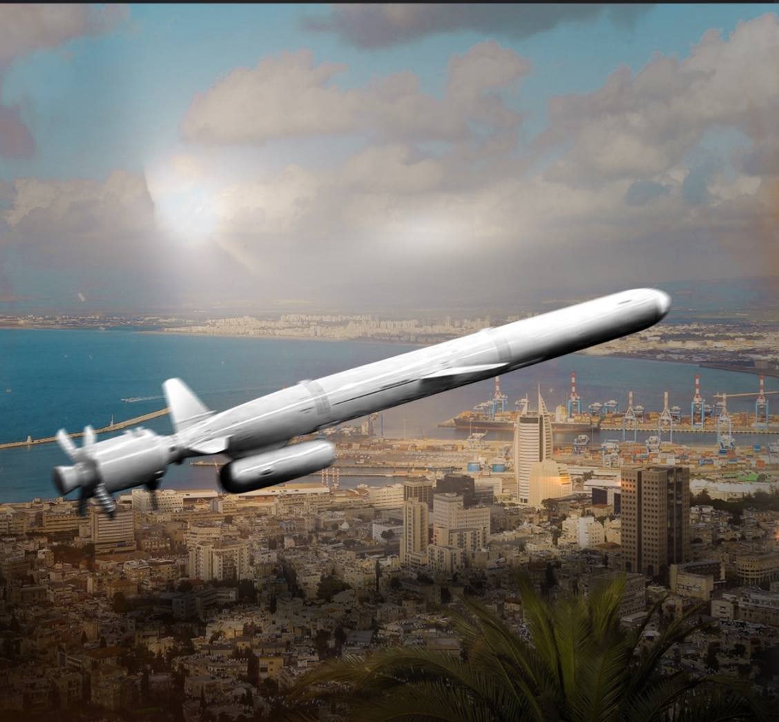 🇮🇶🏴‍☠️⚡️ | The Islamic Resistance in Iraq adopts targeting vital targets in our occupied territories in the areas of the Jericho Valley and the Nevatim Air Base in Beersheba, using Arqab-type “developed cruise” missiles