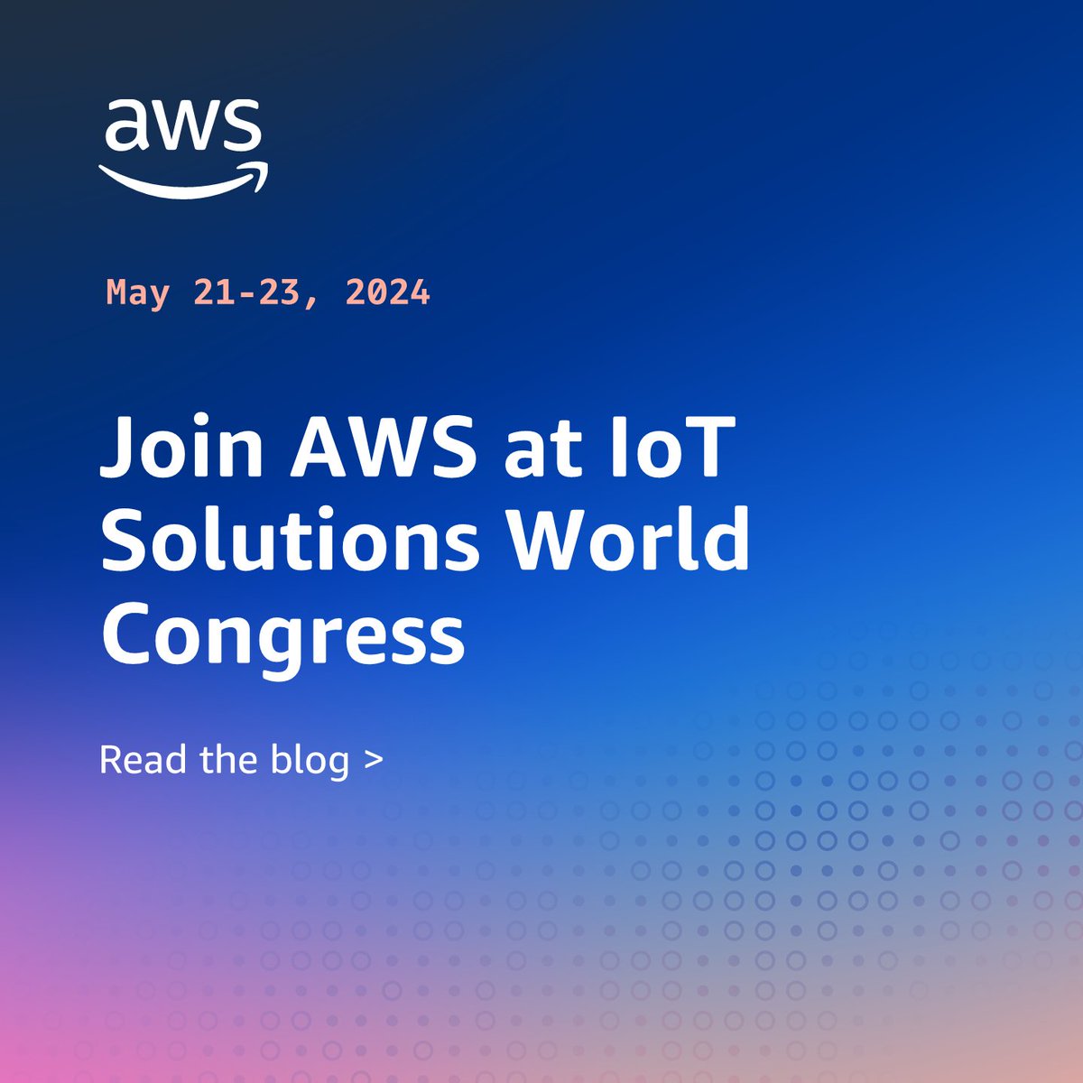 Discover the latest turnkey solutions spanning Industrial IoT, Connected Vehicles, Smart & Sustainable Buildings, & Smart Homes with #AWS at IoT Solutions World Congress. 🏭🚗🏠 Read the VP of #IoT at AWS, Yasser Alsaied's sneak peek of #IOTSWC24: 🔗 go.aws/3QFz5to