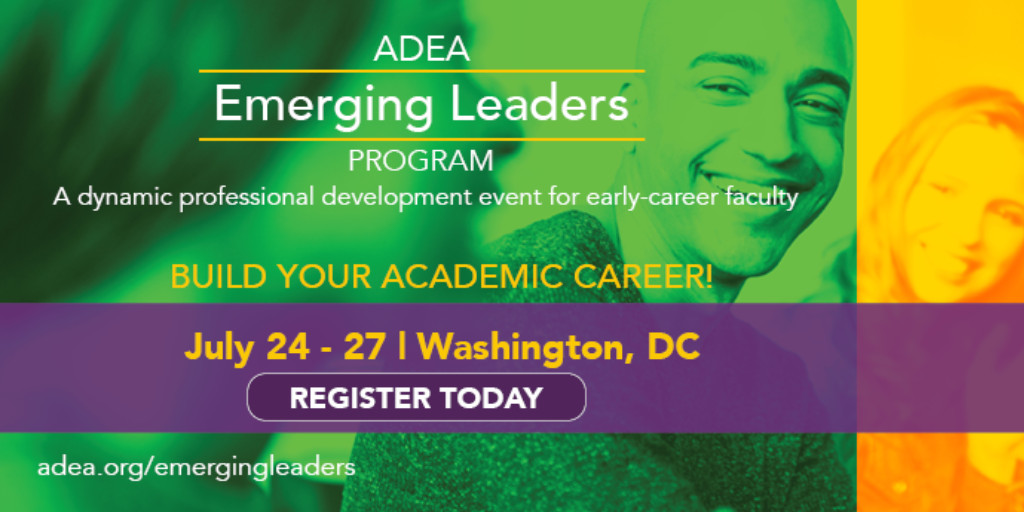 Build your academic career by becoming part of the 2024-25 ADEA Emerging Leaders Program. Are you early in your career and looking for a boost to propel you? Register for the Emerging Leaders Program today. adea.org/emergingleader…