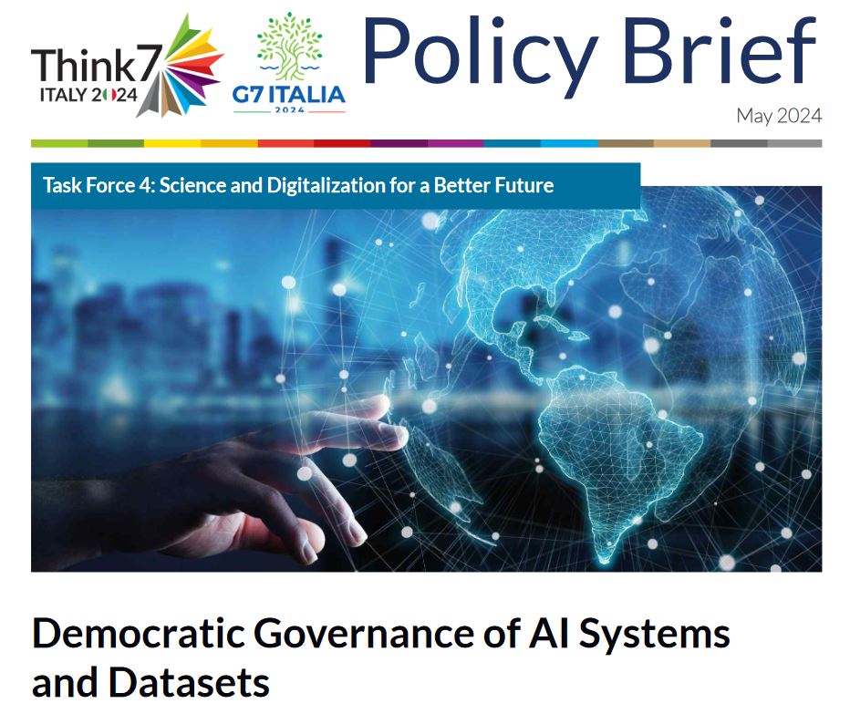 📢Just released - a policy brief for #T7Italy Summit, co-authored by DPGA, @OKFN, @OpenFutureEU, @cep_GER, & @MicroSave making recommendations for actions policymakers can take to ensure the benefits of AI's use and implementation are globally equitable. digitalpublicgoods.net/blog/t7-policy…