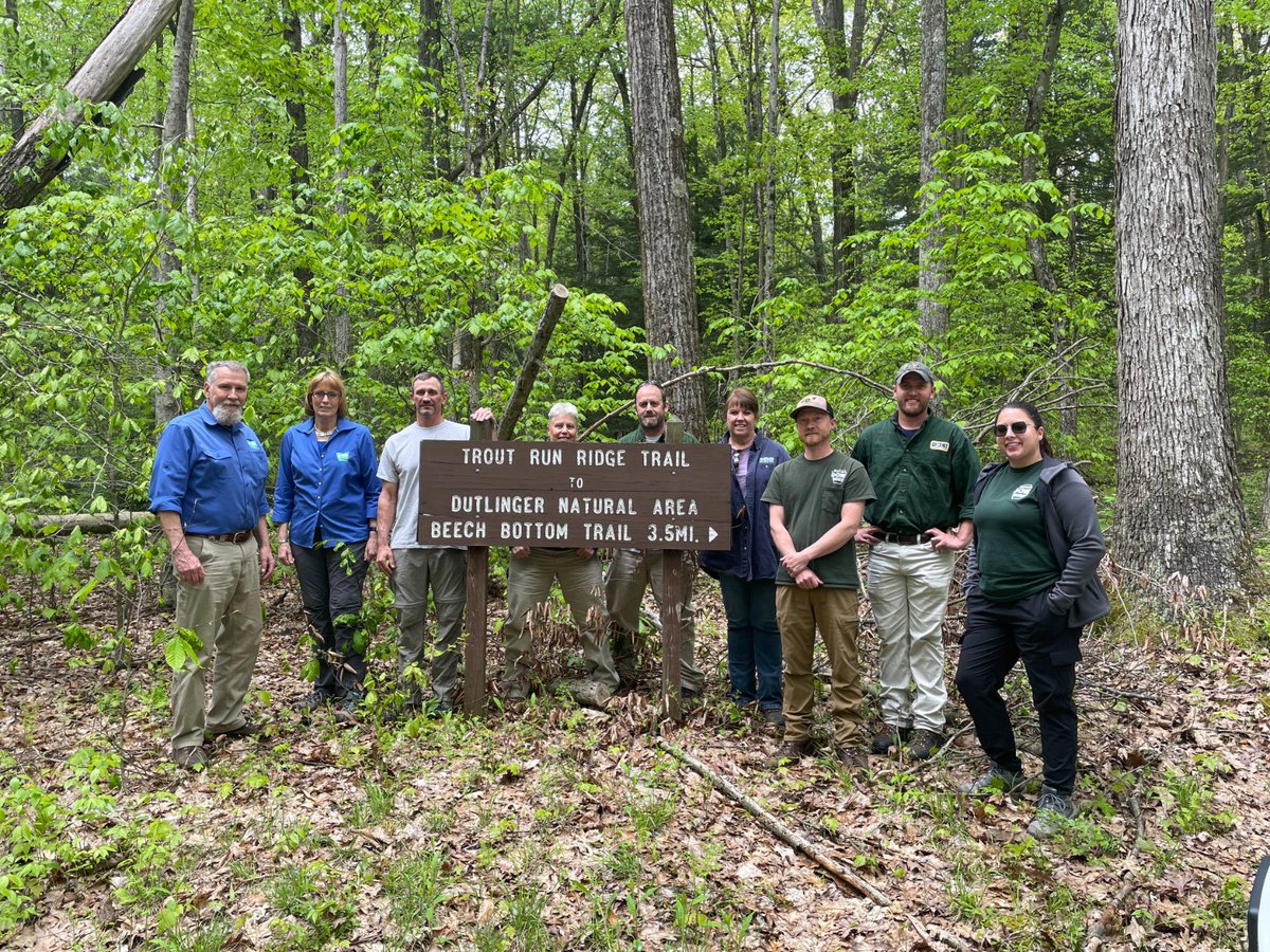 DCNR celebrated the induction of the Forrest H. Dutlinger Natural Area in #SusquehannockStateForest into the #OldGrowthForestNetwork. The area boasts Eastern hemlocks over 52 inches in diameter and trees nearly 400 years old ➡ bit.ly/44EUOrr. #PaWilds #PaStateForests