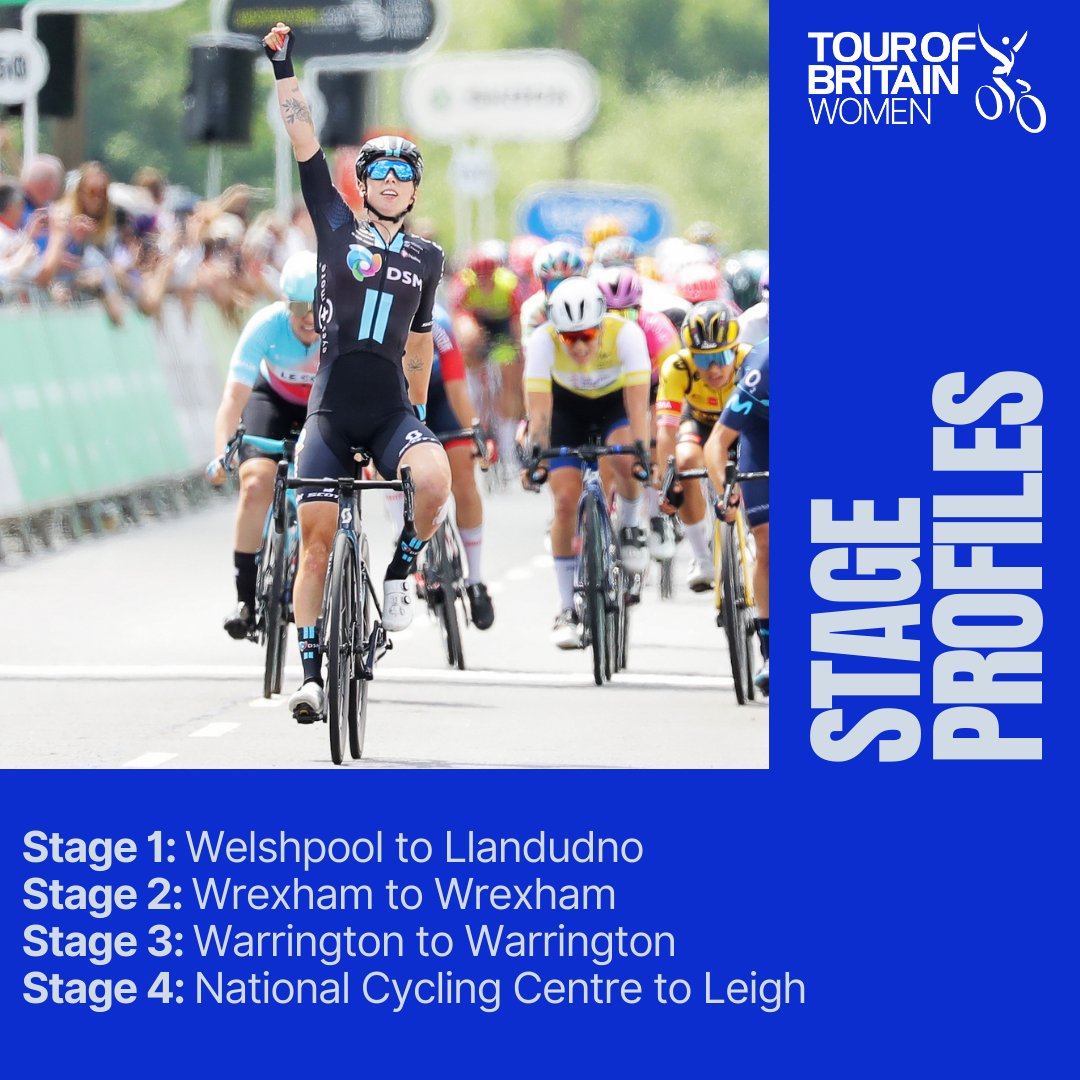 🧵 All four stage routes for the 2024 Tour of Britain Women have been announced, so what exactly does the race look like for our riders?