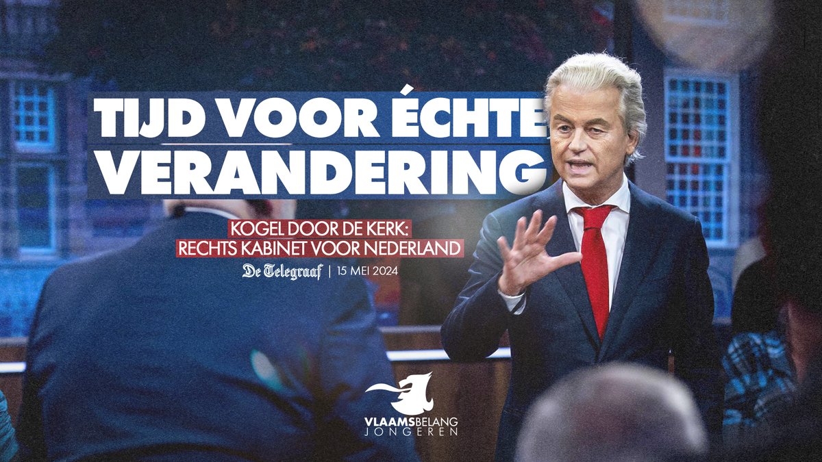 De Nederlanders krijgen het rechtse beleid waar ze voor gekozen hebben, mét de PVV van @geertwilderspvv. Het is tijd voor echte verandering, ook bij ons. Op 9 juni zorgen we ervoor dat Vlaanderen weer van ons wordt!