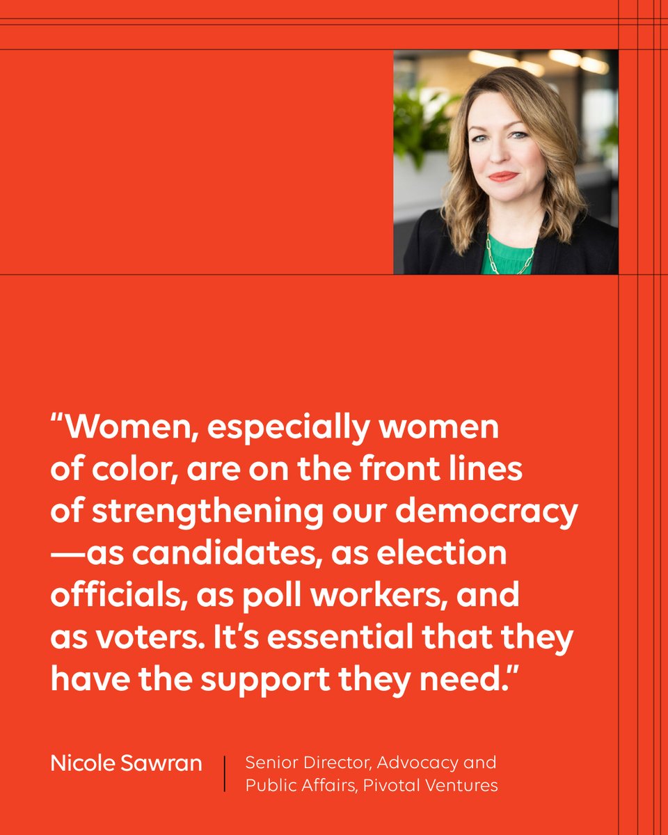 We believe all of society benefits when women can participate fully and safely in our democracy. We’re proud to support partners like @statesunited, which leads important efforts to keep local election workers and voters safe from threats and violence. pvtl.ventures/3yidHUZ