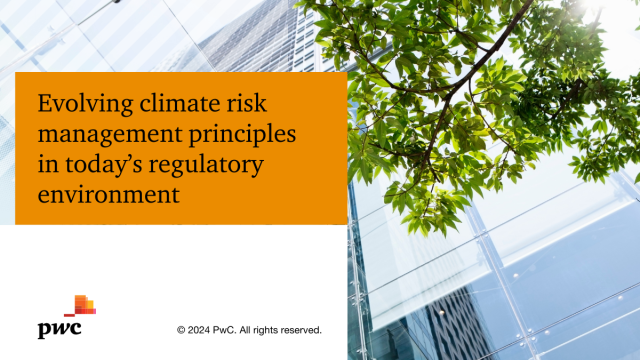 Managing climate risks across an organization involves consideration of many factors. There is no one-size-fits-all approach, but there are common characteristics for optimal risk management and regulatory compliance. Learn more. pwc.to/3UJv3Bz