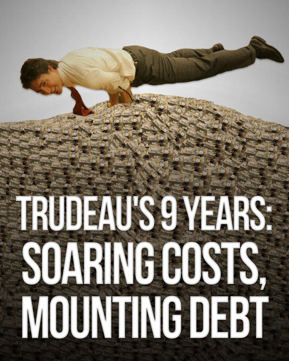 Trudeau doubled rent, doubled mortgage payments, doubled down payments, and told Canadians to take on debt with interest rates at 'historic lows.'

Now, taxpayers will have to pay $54.1 BILLION in interest on federal government debt, just for this year. 

Not worth the cost.