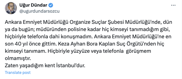 Ayhan Bora Kaplan'la ilgili iki tane haber yaptı, şimdi çark. Dündar, sadece hakim güç tarafından işi bitirilmişlere karşı haber yapar. Zannetti ki Soylu&Kaplan bitti, hemen haberler yapmaya başladı. Şimdi baktı ortam karışık. Çarkingen. Eee 28 Şubat'ta yalan haberle intihara