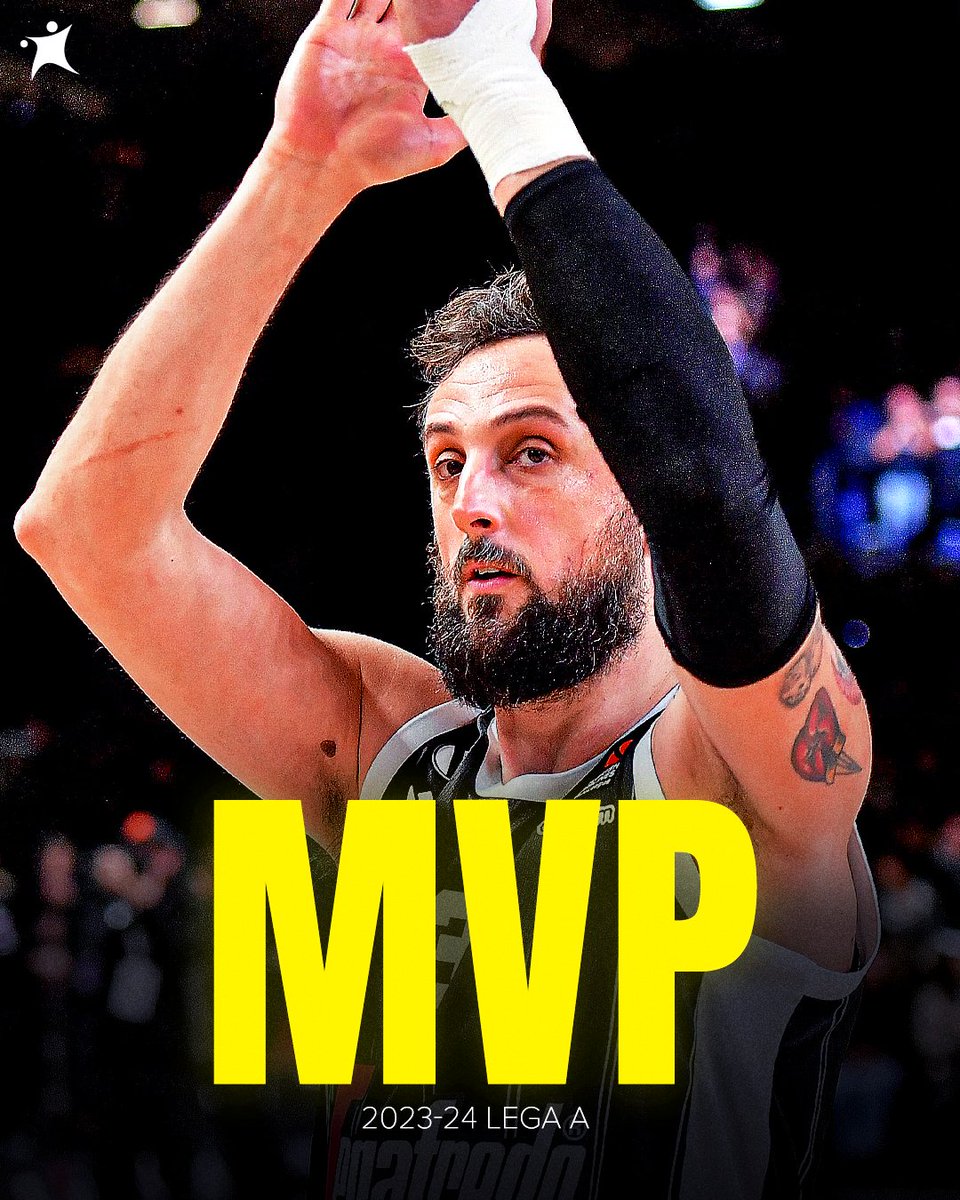 At the age of 38, Marco Belinelli was named as Italian League MVP 👏🇮🇹