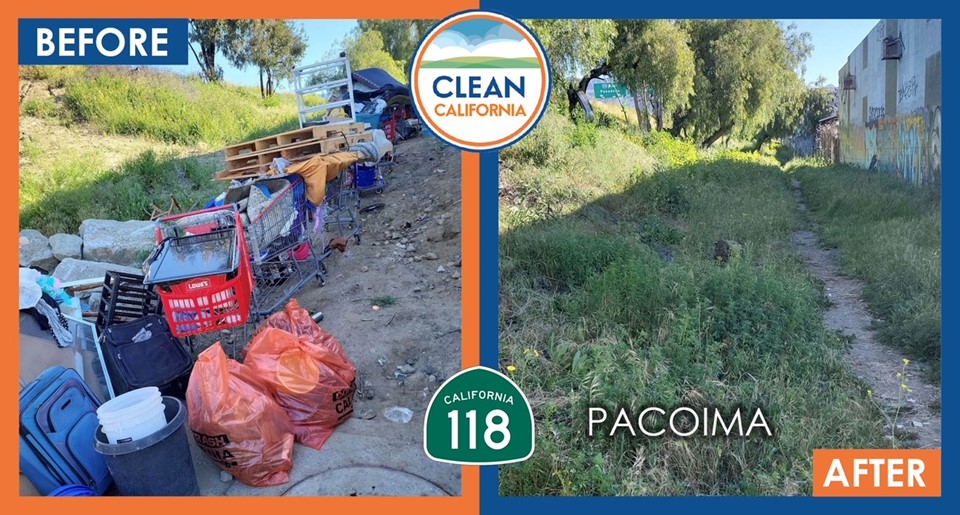 Illegal dumping of litter and trash is an eyesore. Clean California is working every day to reach Zero Litter, like with this recent clean-up along Highway 118 in Pacoima. Let’s all work together to make California clean and beautiful. #CleanCA @CAgovernor @CA_Trans_Agency