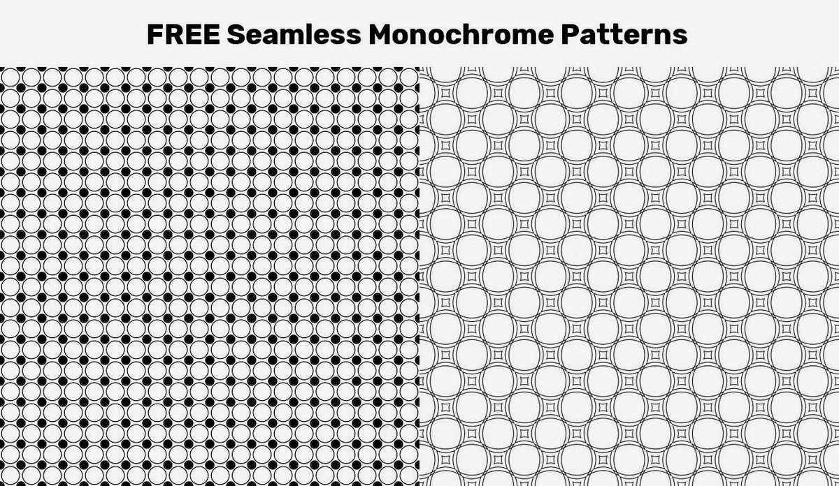 FREE Seamless Monochrome Patterns  freepik.com/collection/fre… #FreeDesigns #FreeVectors #freebie #FreeAssets