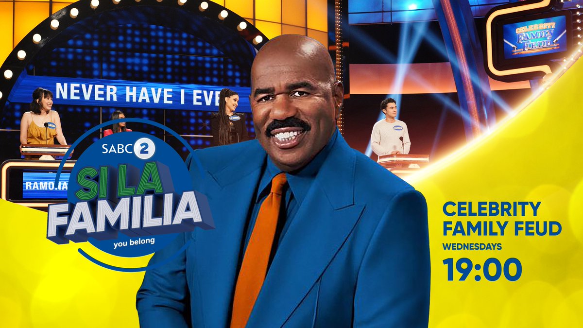 Are you not entertained? With our exciting lineup that includes Celebrity Family Feud, abomakhulu and youngies will be entertained by our wide array of shows, dramas, and game shows to tickle their fancy. Catch Celebrity Family Feud on Wednesdays at 19h00! #SABC2SiLaFamilia 😻